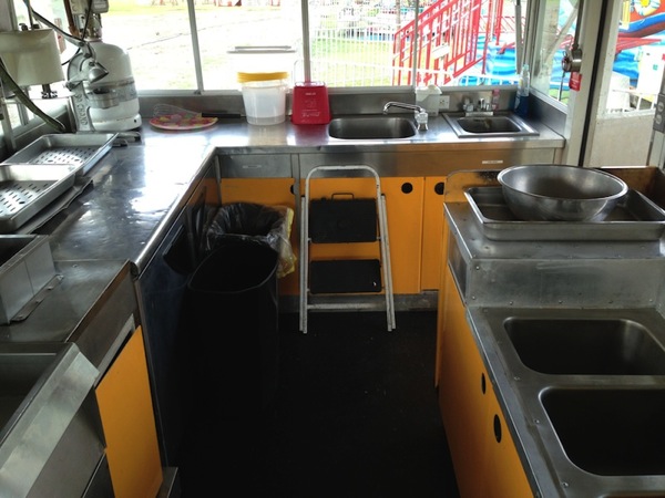 photo of a very nice french fry and corn dog trailer for sale on the midway marketplace