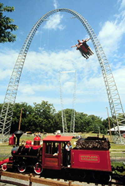photo of 173 ft. sky coaster taken while still on location at opryland theme park in nashville tennessee 